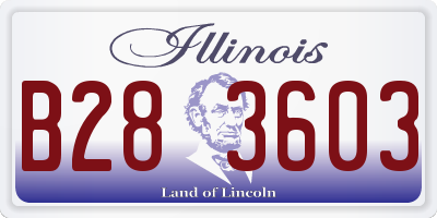IL license plate B283603