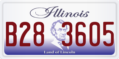 IL license plate B283605