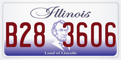 IL license plate B283606