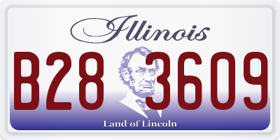 IL license plate B283609