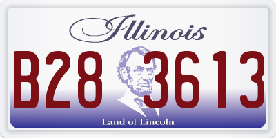 IL license plate B283613