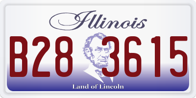 IL license plate B283615