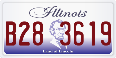 IL license plate B283619