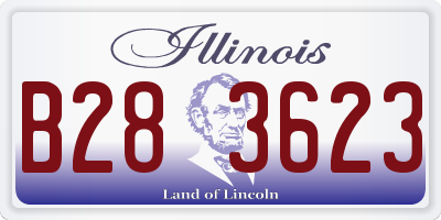 IL license plate B283623
