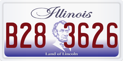 IL license plate B283626