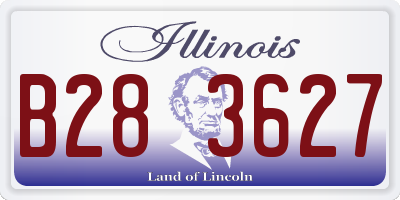 IL license plate B283627