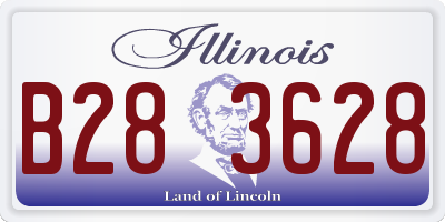 IL license plate B283628