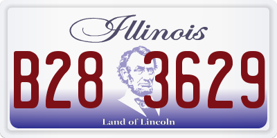 IL license plate B283629