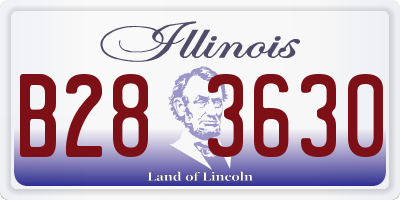 IL license plate B283630