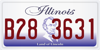 IL license plate B283631