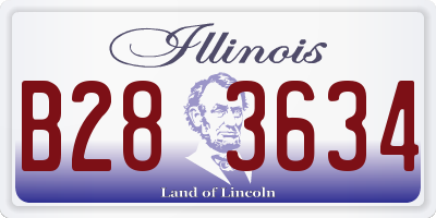 IL license plate B283634