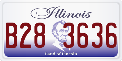 IL license plate B283636