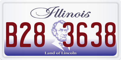 IL license plate B283638