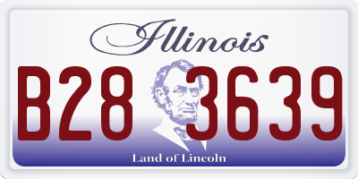 IL license plate B283639