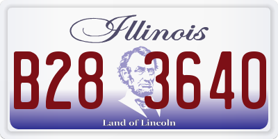 IL license plate B283640