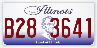 IL license plate B283641