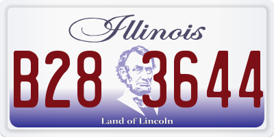 IL license plate B283644