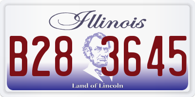 IL license plate B283645