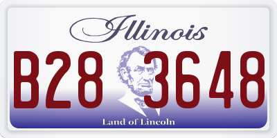 IL license plate B283648