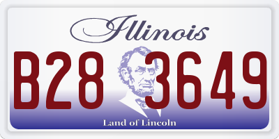 IL license plate B283649