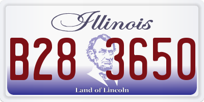 IL license plate B283650