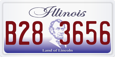 IL license plate B283656