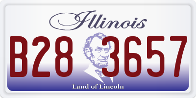 IL license plate B283657