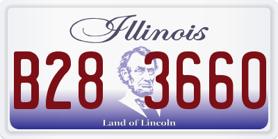 IL license plate B283660