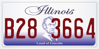 IL license plate B283664