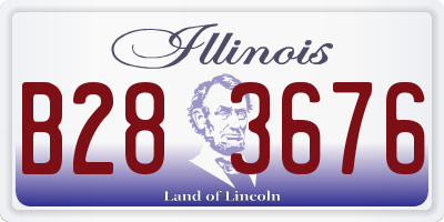 IL license plate B283676