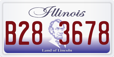 IL license plate B283678