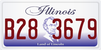 IL license plate B283679