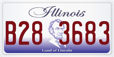 IL license plate B283683