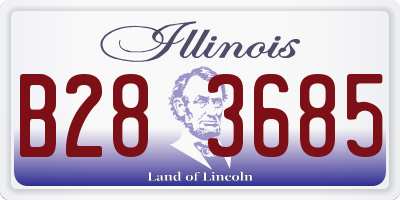 IL license plate B283685
