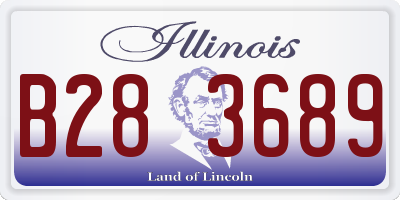 IL license plate B283689