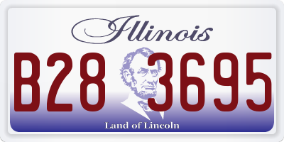 IL license plate B283695