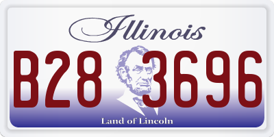 IL license plate B283696