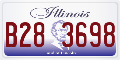 IL license plate B283698