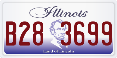 IL license plate B283699
