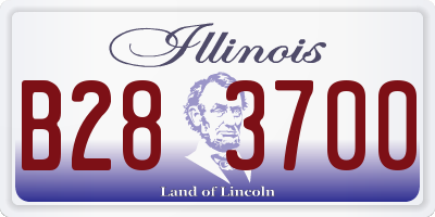IL license plate B283700