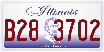 IL license plate B283702