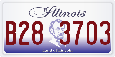 IL license plate B283703