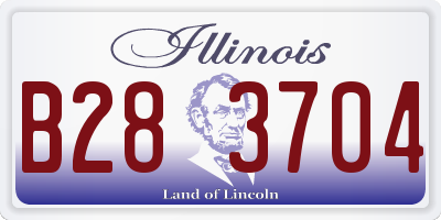 IL license plate B283704