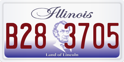IL license plate B283705
