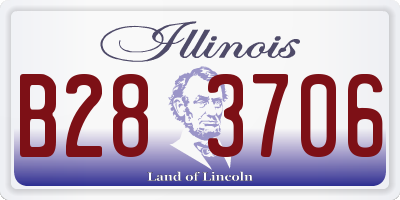 IL license plate B283706