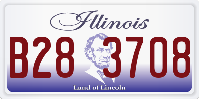 IL license plate B283708