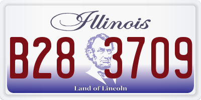 IL license plate B283709