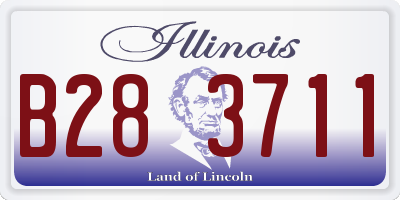 IL license plate B283711