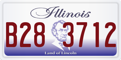 IL license plate B283712