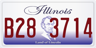 IL license plate B283714